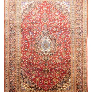 Persisk teppe - Keshan - 420 x 291 cm - rød