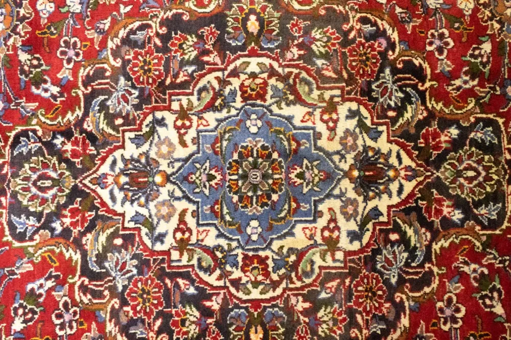 Persisk teppe - Keshan - 420 x 291 cm - rød