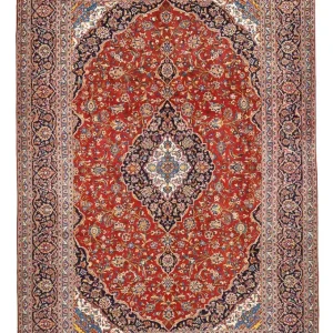 Persisk teppe - Keshan - 422 x 290 cm - rød