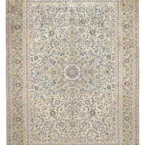 Persisk teppe - Keshan - 423 x 301 cm - sand