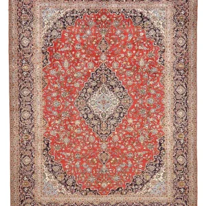 Persisk teppe - Keshan - 426 x 311 cm - rød