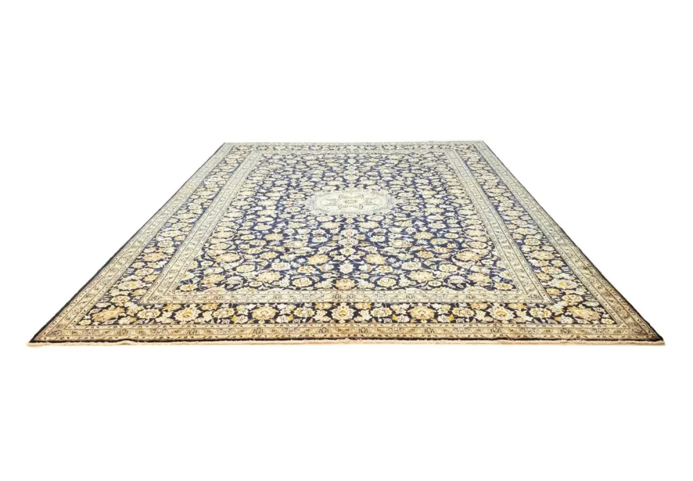Persisk teppe - Keshan - 431 x 308 cm - blå