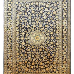 Persisk teppe - Keshan - 431 x 308 cm - blå