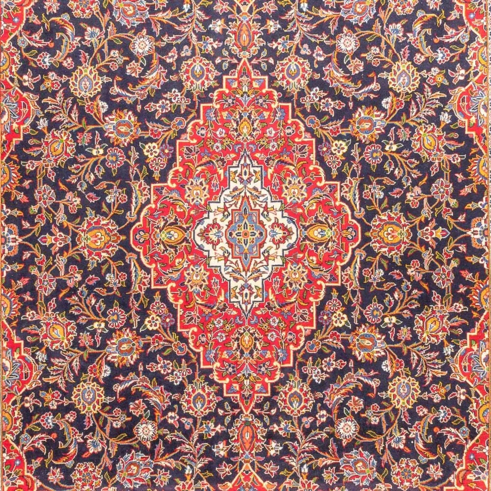 Persisk teppe - Keshan - 445 x 310 cm - mørkeblå