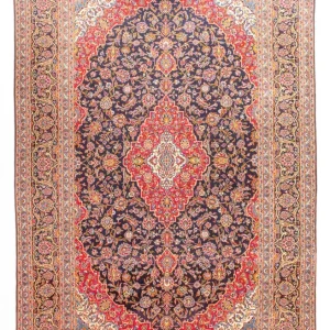 Persisk teppe - Keshan - 445 x 310 cm - mørkeblå