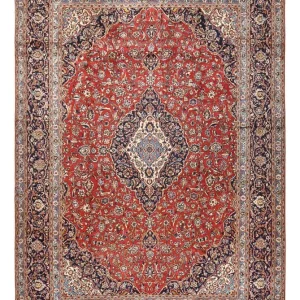 Persisk teppe - Keshan - 450 x 300 cm - rød
