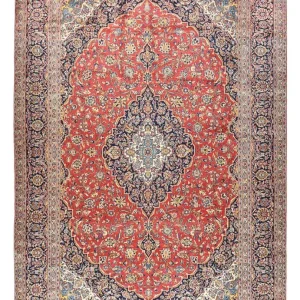 Persisk teppe - Keshan - 452 x 310 cm - rød