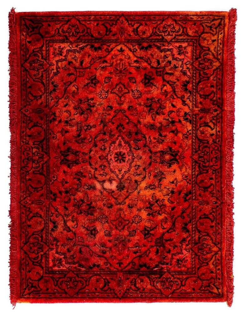 Persisk teppe - Keshan - 98 x 70 cm - mørk rød