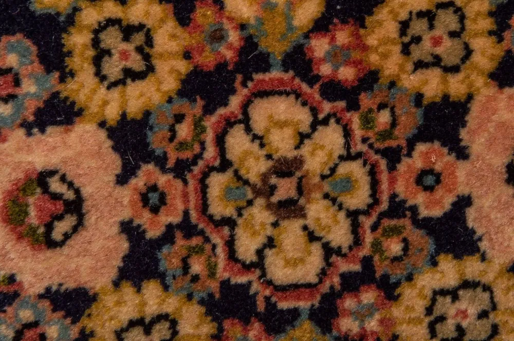 Persisk teppe - Keshan - 98 x 70 cm - mørkeblå