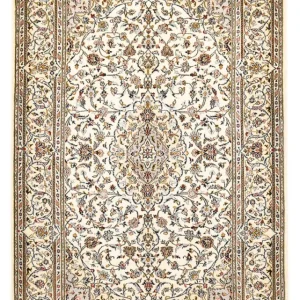 Persisk teppe - Keshan - Royal - 208 x 135 cm - krem