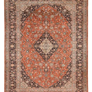 Persisk teppe - Keshan - Royal - 395 x 298 cm - lys rød