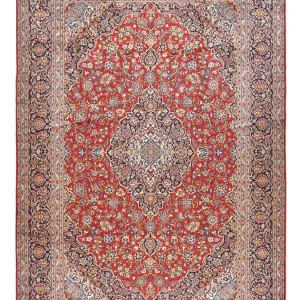 Persisk teppe - Keshan - Royal - 452 x 300 cm - rød