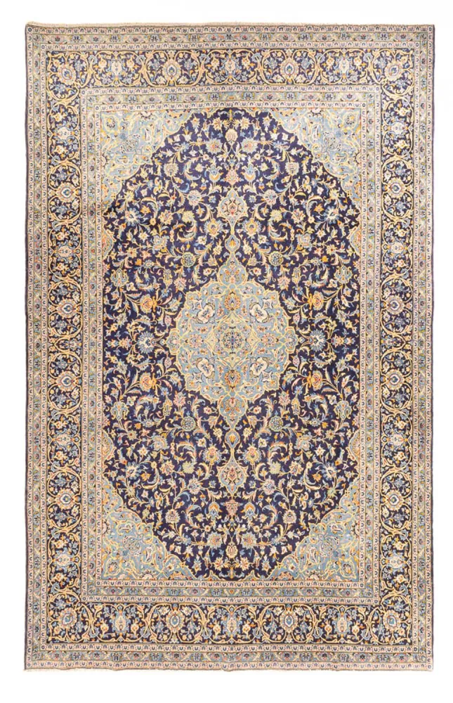 Persisk teppe - Keshan square - 410 x 395 cm - mørkeblå