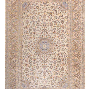 Persisk teppe - Keshan square - 415 x 395 cm - sand