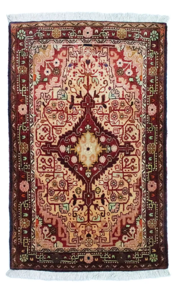 Persisk teppe - klassisk - 101 x 65 cm - lys rød