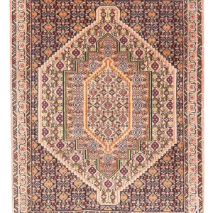 Persisk teppe - klassisk - 102 x 75 cm - mørkeblå