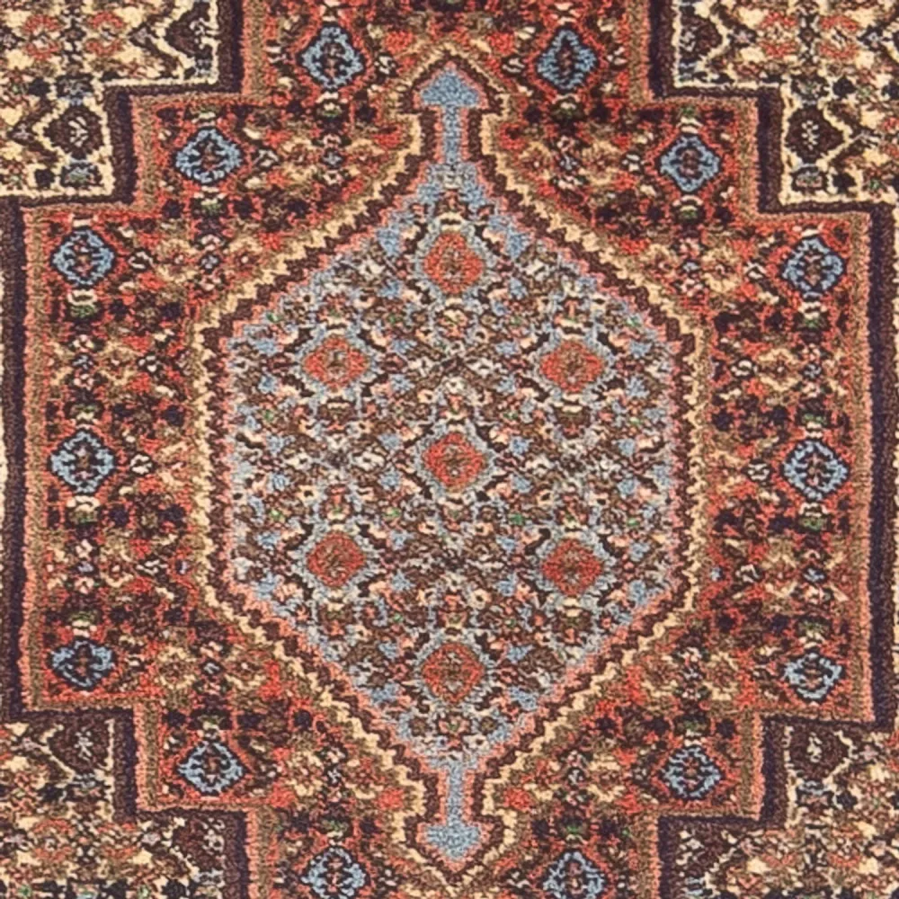 Persisk teppe - klassisk - 105 x 74 cm - mørkeblå
