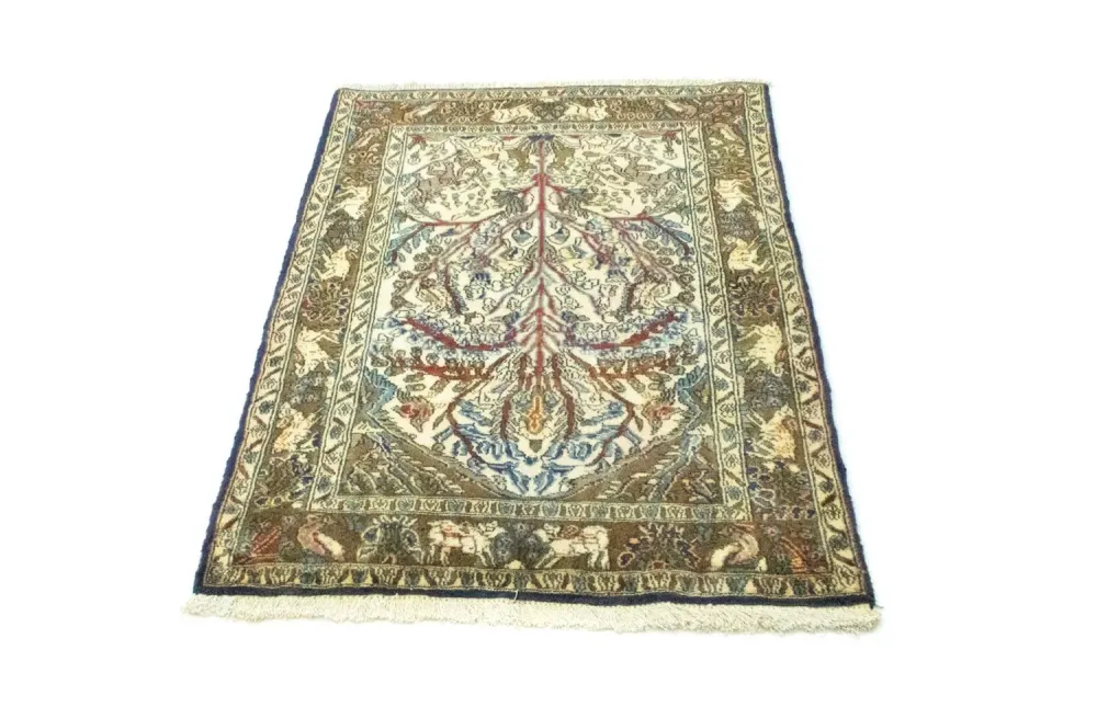 Persisk teppe - klassisk - 117 x 82 cm - beige