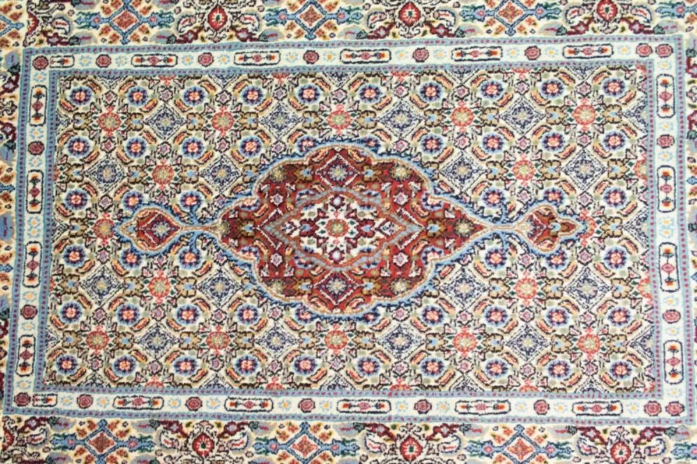 Persisk teppe - klassisk - 121 x 76 cm - blå