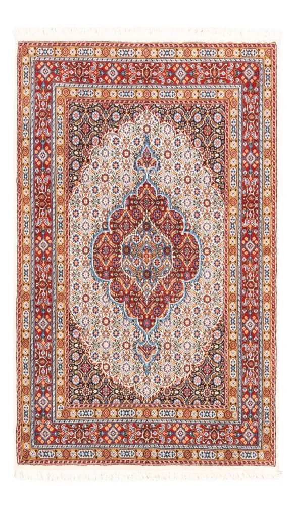 Persisk teppe - klassisk - 145 x 96 cm - krem