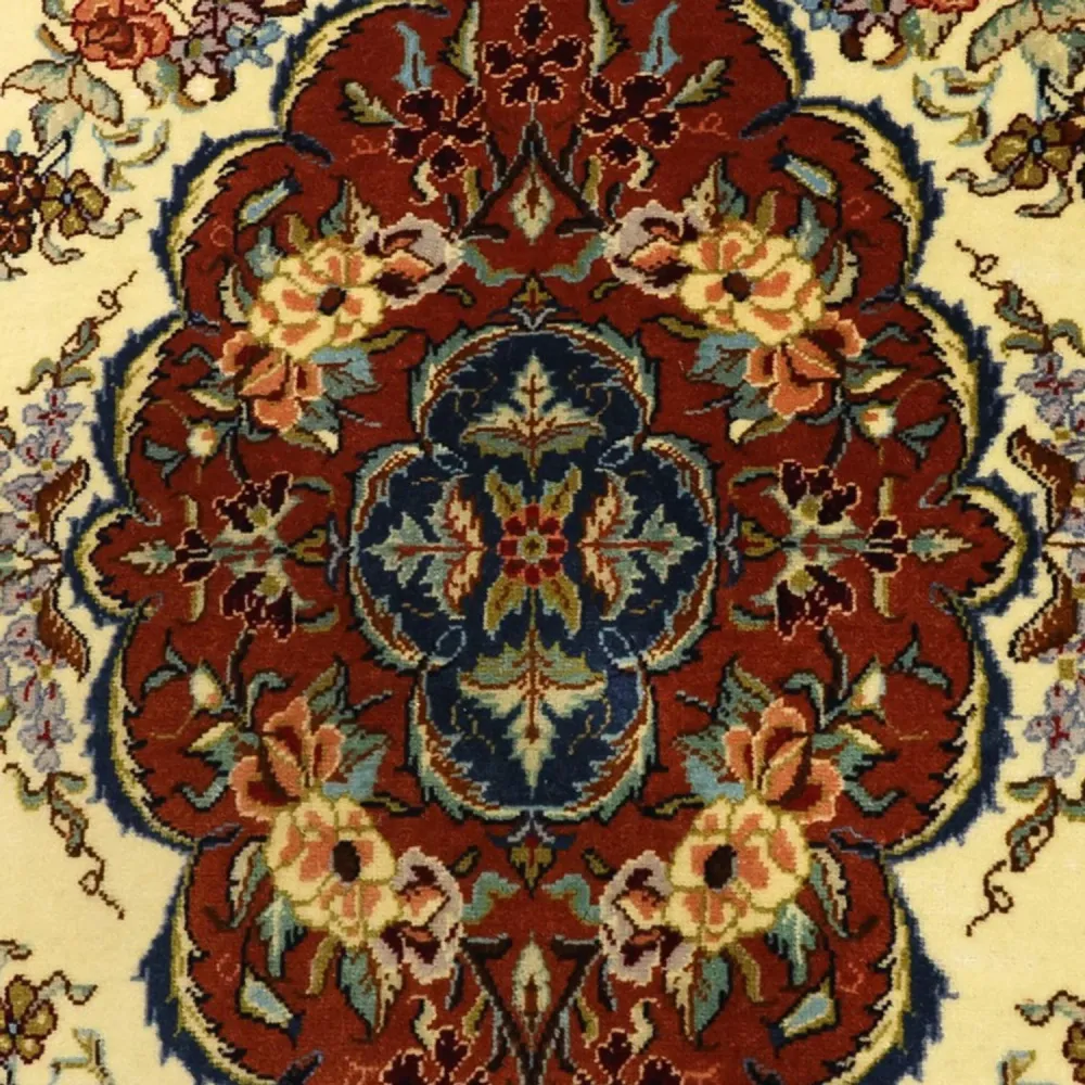 Persisk teppe - klassisk - 146 x 105 cm - krem