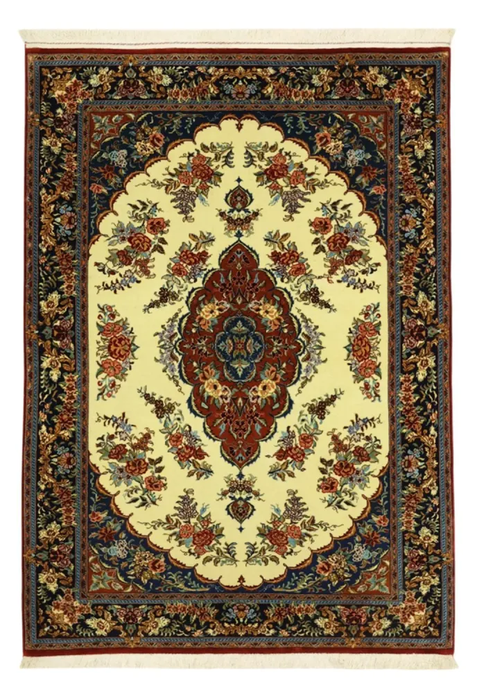 Persisk teppe - klassisk - 146 x 105 cm - krem