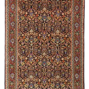 Persisk teppe - klassisk - 147 x 103 cm - mørk rød