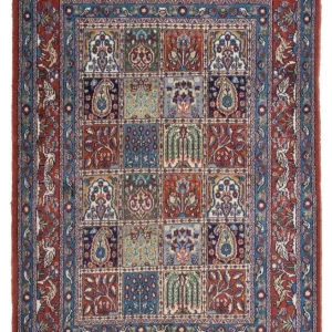 Persisk teppe - klassisk - 148 x 102 cm - flerfarget