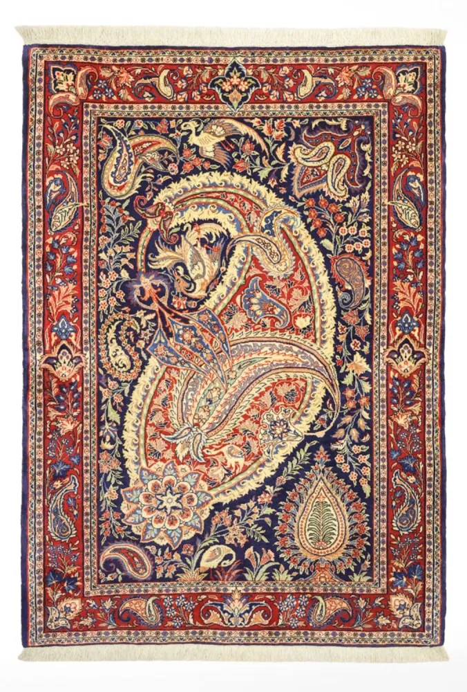 Persisk teppe - klassisk - 148 x 104 cm - flerfarget