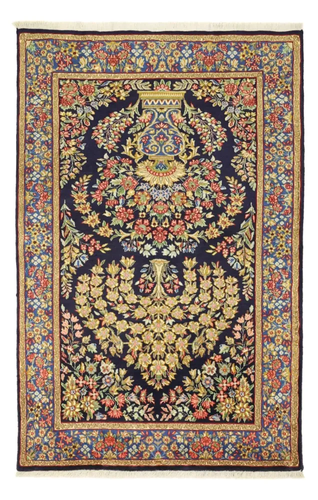 Persisk teppe - klassisk - 148 x 96 cm - flerfarget