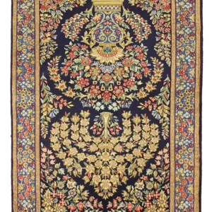 Persisk teppe - klassisk - 148 x 96 cm - flerfarget