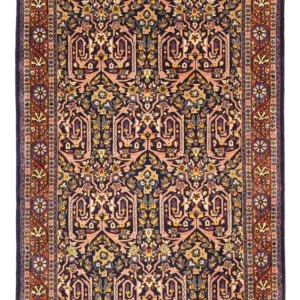 Persisk teppe - klassisk - 158 x 104 cm - mørk rød