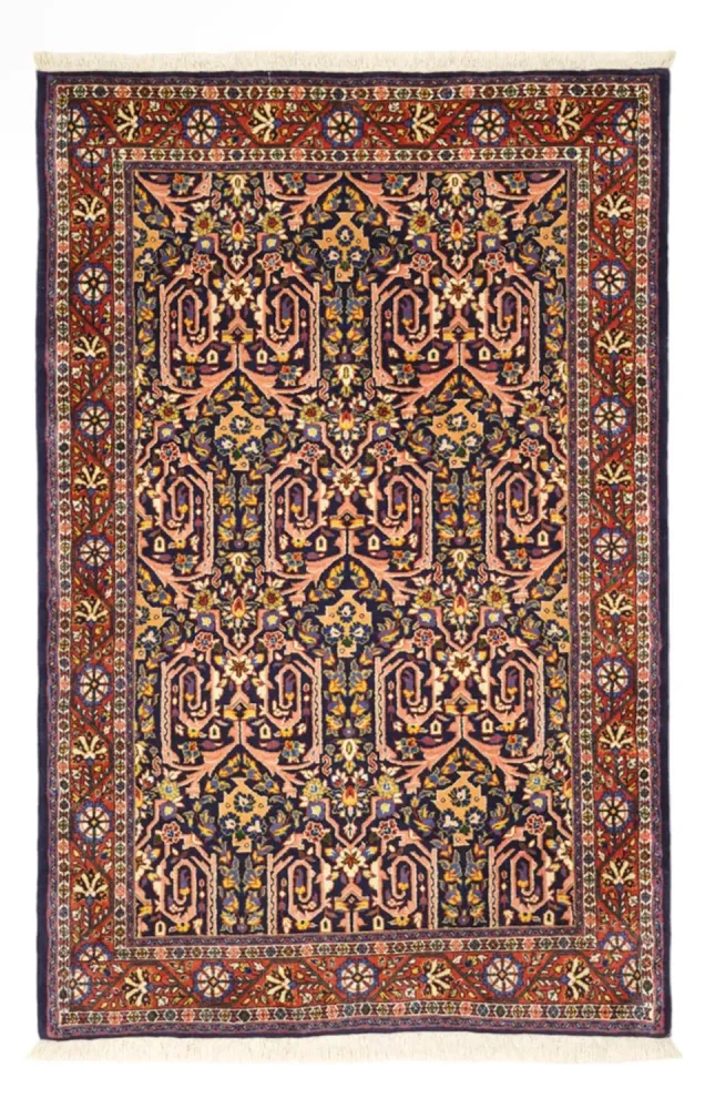 Persisk teppe - klassisk - 158 x 104 cm - mørk rød
