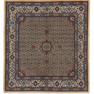 Persisk teppe - klassisk - 158 x 149 cm - flerfarget