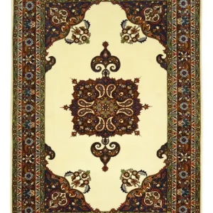 Persisk teppe - klassisk - 159 x 107 cm - flerfarget