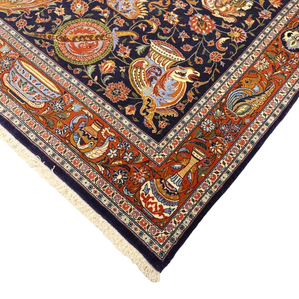 Persisk teppe - klassisk - 162 x 104 cm - flerfarget