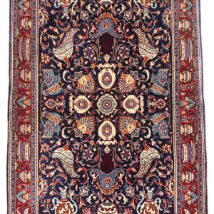 Persisk teppe - klassisk - 164 x 106 cm - mørkeblå
