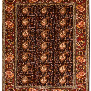 Persisk teppe - klassisk - 171 x 140 cm - mørkeblå