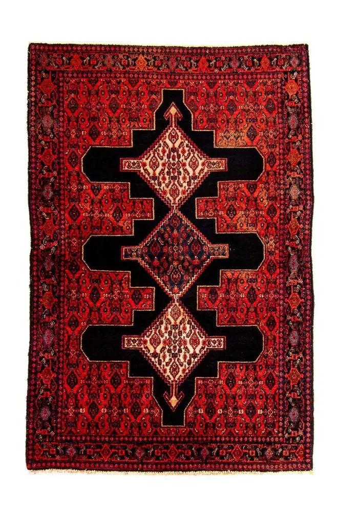 Persisk teppe - klassisk - 181 x 124 cm - mørk rød