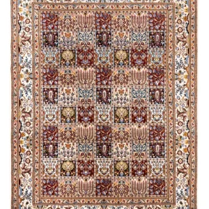 Persisk teppe - klassisk - 195 x 147 cm - flerfarget