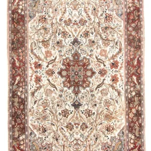 Persisk teppe - klassisk - 205 x 130 cm - beige