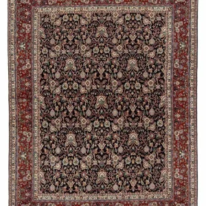 Persisk teppe - klassisk - 234 x 176 cm - mørkeblå