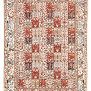 Persisk teppe - klassisk - 238 x 168 cm - flerfarget