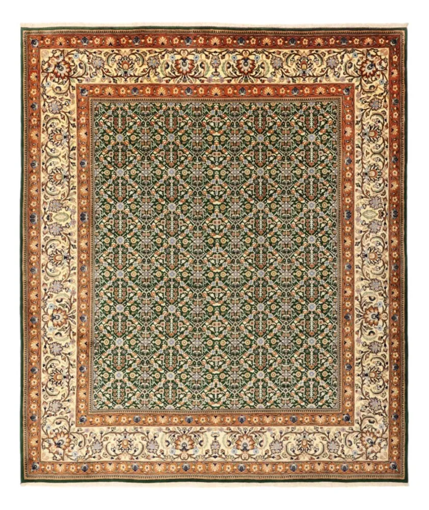Persisk teppe - klassisk - 292 x 255 cm - grønn