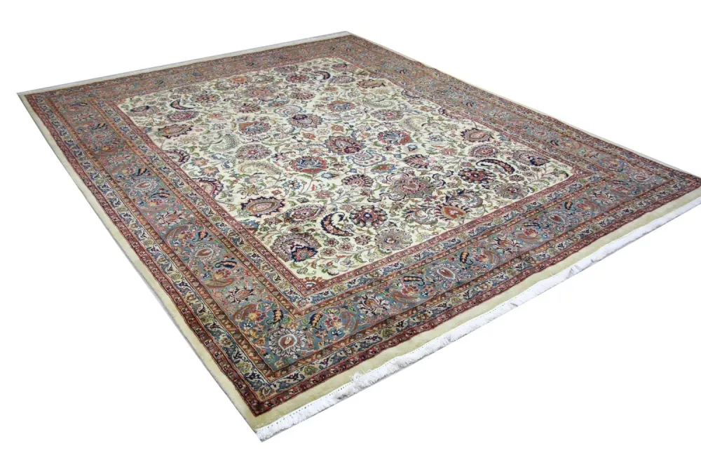 Persisk teppe - klassisk - 295 x 245 cm - blå