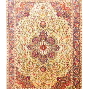 Persisk teppe - klassisk - 296 x 194 cm - beige