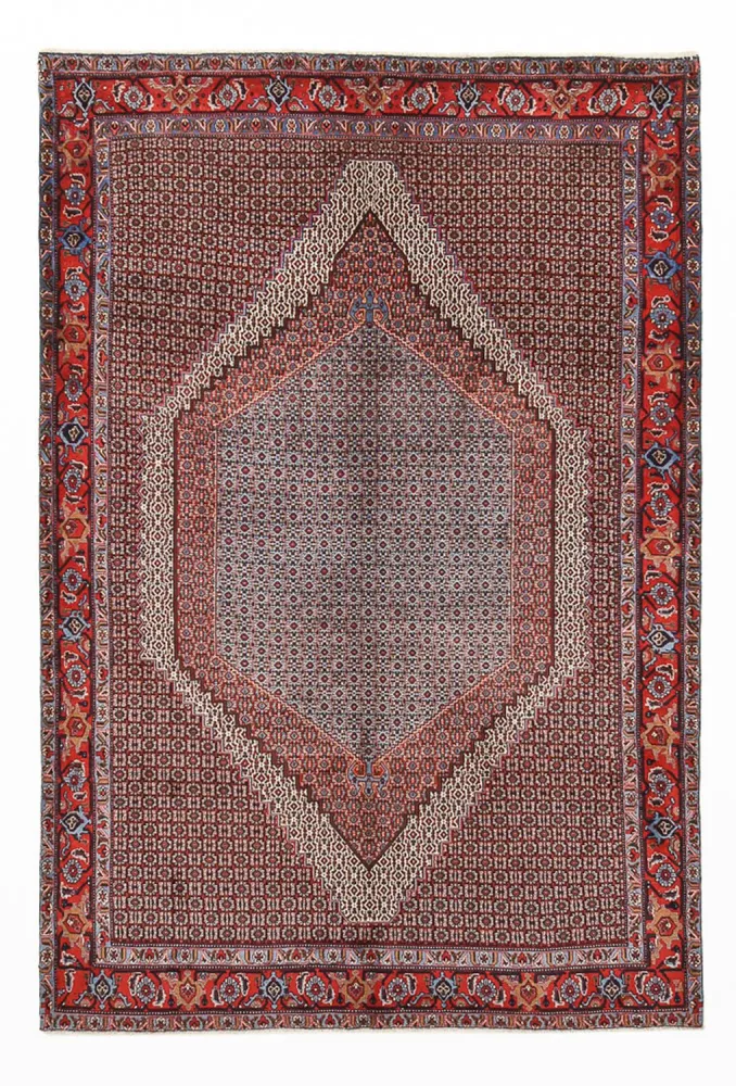 Persisk teppe - klassisk - 296 x 196 cm - bordeaux rød