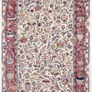 Persisk teppe - klassisk - 305 x 200 cm - krem
