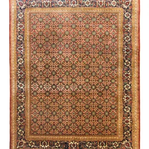 Persisk teppe - klassisk - 315 x 246 cm - mørk rød