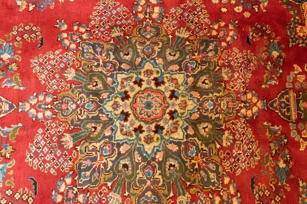 Persisk teppe - klassisk - 321 x 261 cm - oransje